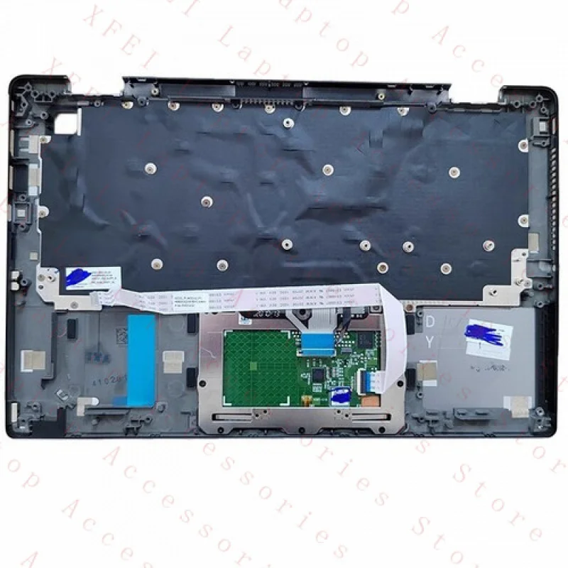 ที่วางมือ F 0HVM1J สำหรับคีย์บอร์ดและทัชแพด Dell Latitude 7320 E7320 รุ่น US