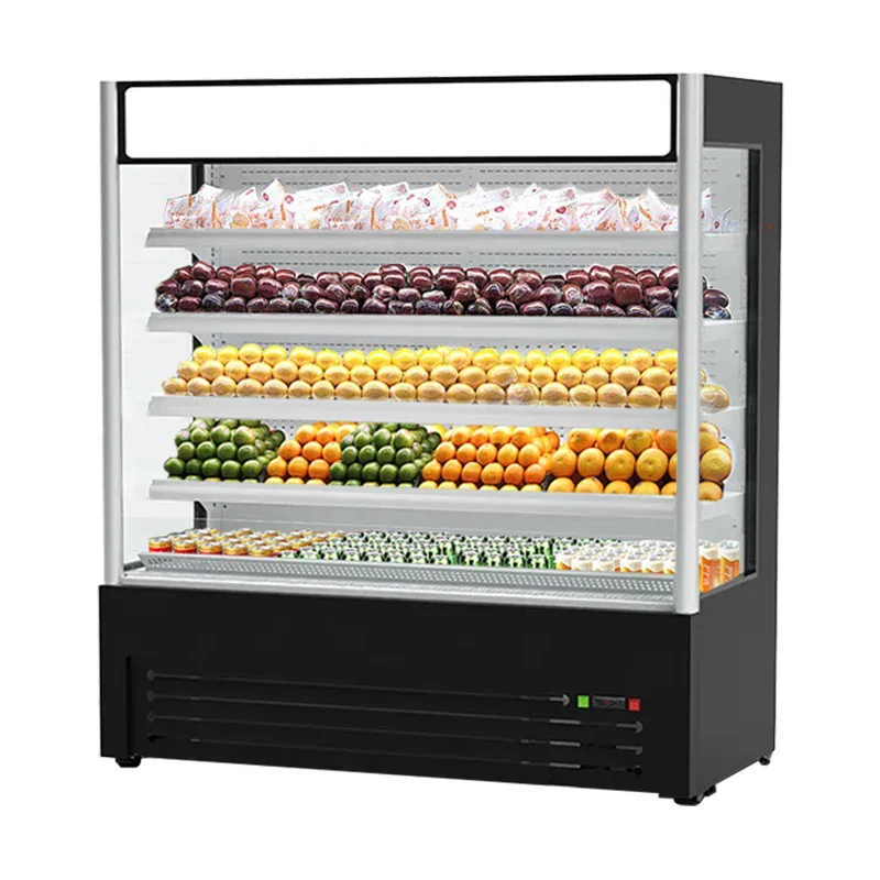 Fruit Refrigerator Beverage Refrigerator Vegetable Fruit Chiller Commercial Refrigerator For Supermarket