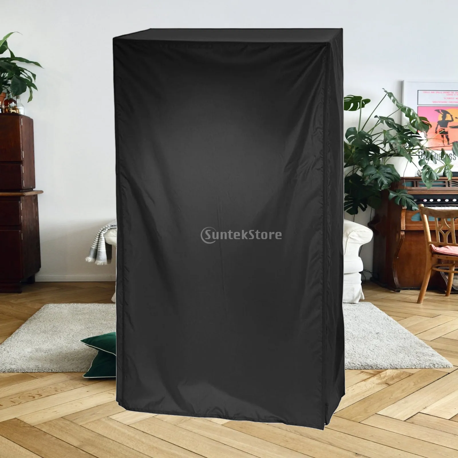 Waterproof Oxford Cloth Shelf Rack Cover Dustproof Storage Protector for Indoor Shelving Unit with Side Access Zippers for