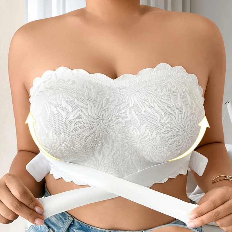 

Бесшовный самоклеящийся бюстгальтер без бретелек, размер 5XL, невидимое клейкое белье для большой груди