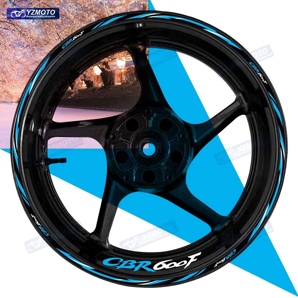

For Honda CBR600F Motorcycle 17 Inch Front And Rear Wheel Stripe Sticker Wheel Tape Decal Decorative Reflective Rim Stickers