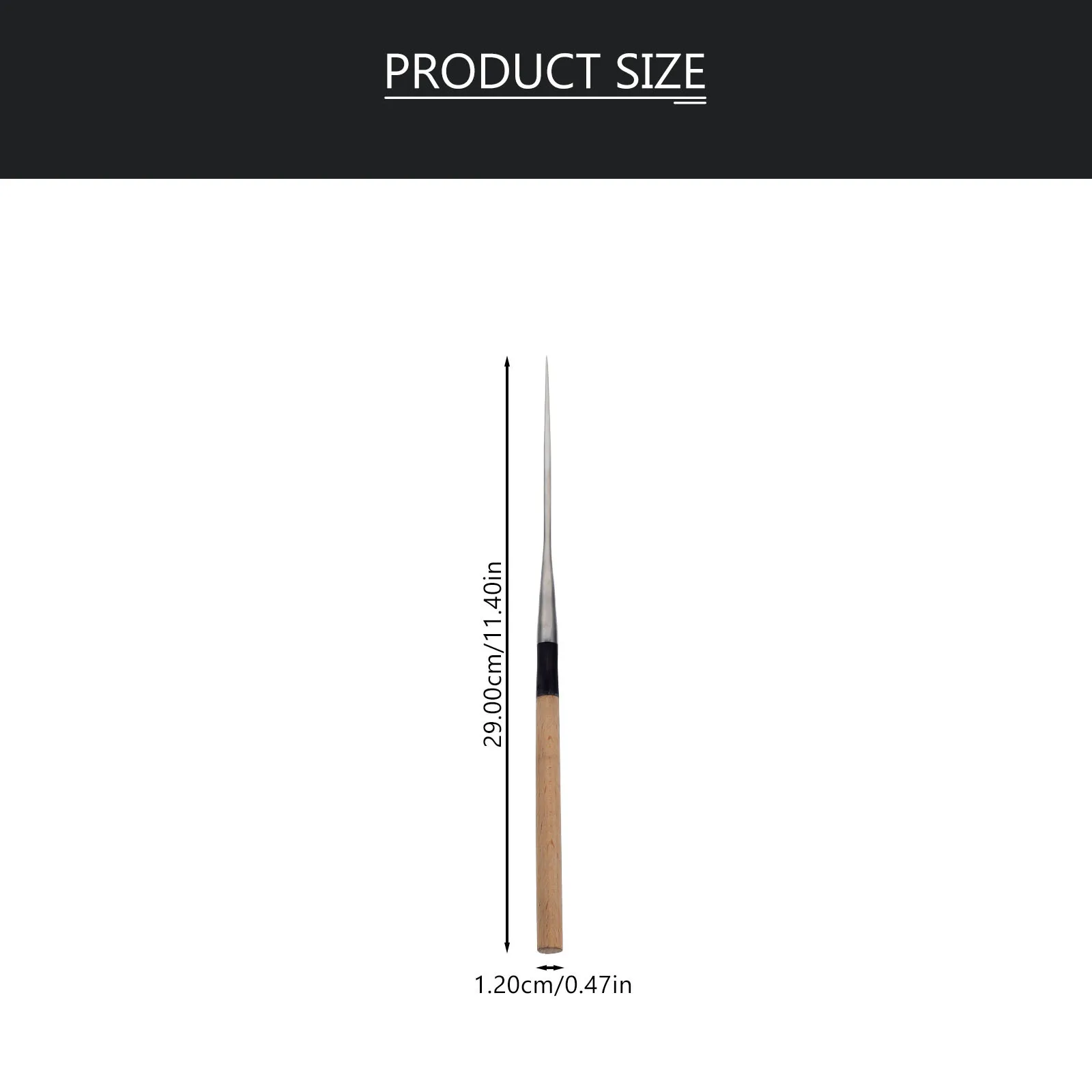 1 زوج الفولاذ المقاوم للصدأ عيدان السوشي خفيفة الوزن خشبية أطراف مدببة السفر المنزل استخدام العملي النمط الياباني الساشيمي