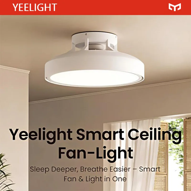 

Yeelight Smart Bladeless Ceiling Fan Light LED Fan Light 2700-5300K Invisible Electric Fan Children's Room Bedroom Living Room