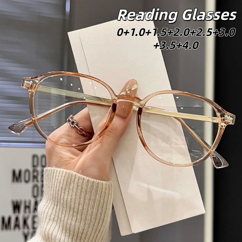 

Literature and Art Anti-blue Light Myopia Eyeglasses Exquisite Luxury Eye Protection Women's Grade Glasses 0 To -4.0