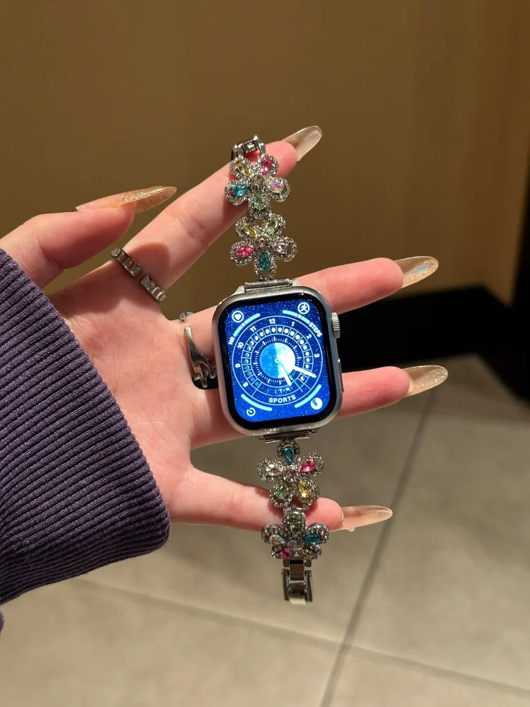 

1 simple and luxurious watch strap compatible with iWatch strap 38mm 40mm 41mm 42mm 44mm 45mm 49mm fashionable handmade strap