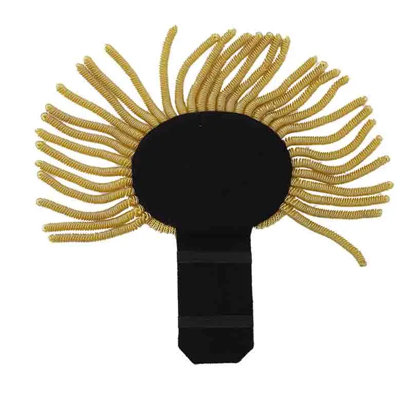 Gold Bullion Shoulder Epaulette Embroidered Fringe Tassel For guard of honor  Uniform protocol Costume