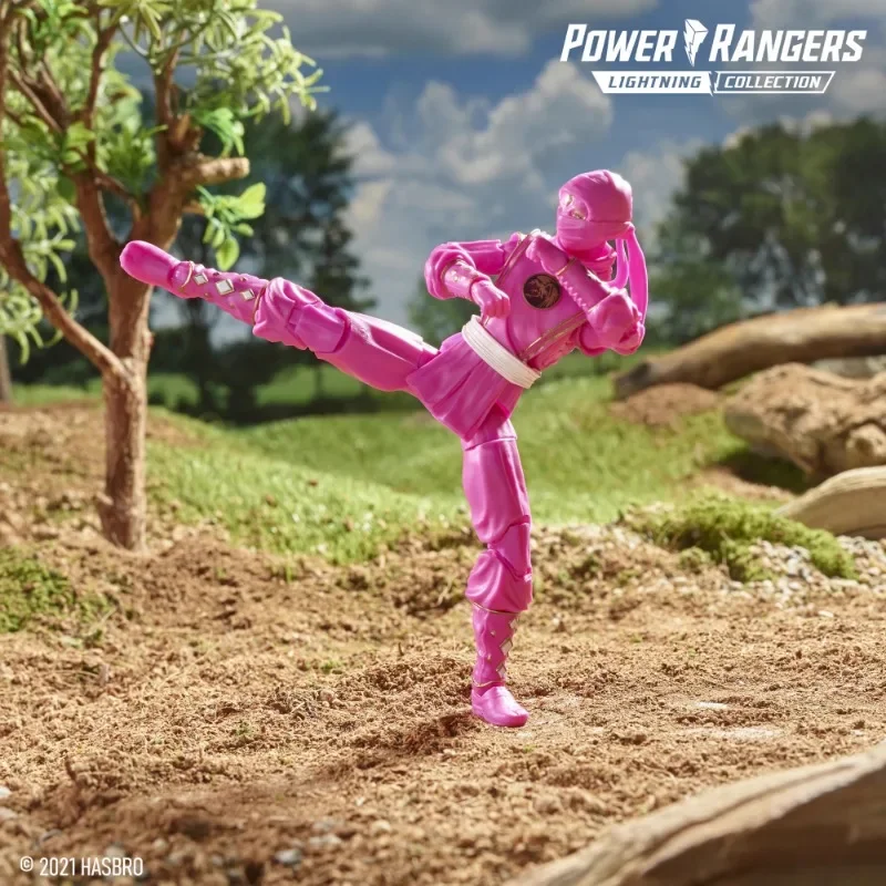 Hasbro Anime Power Rangers Pink Ranger Blue Ranger Black Ranger Christmas Gifts or Collection Genuine Action Figure Model Toys