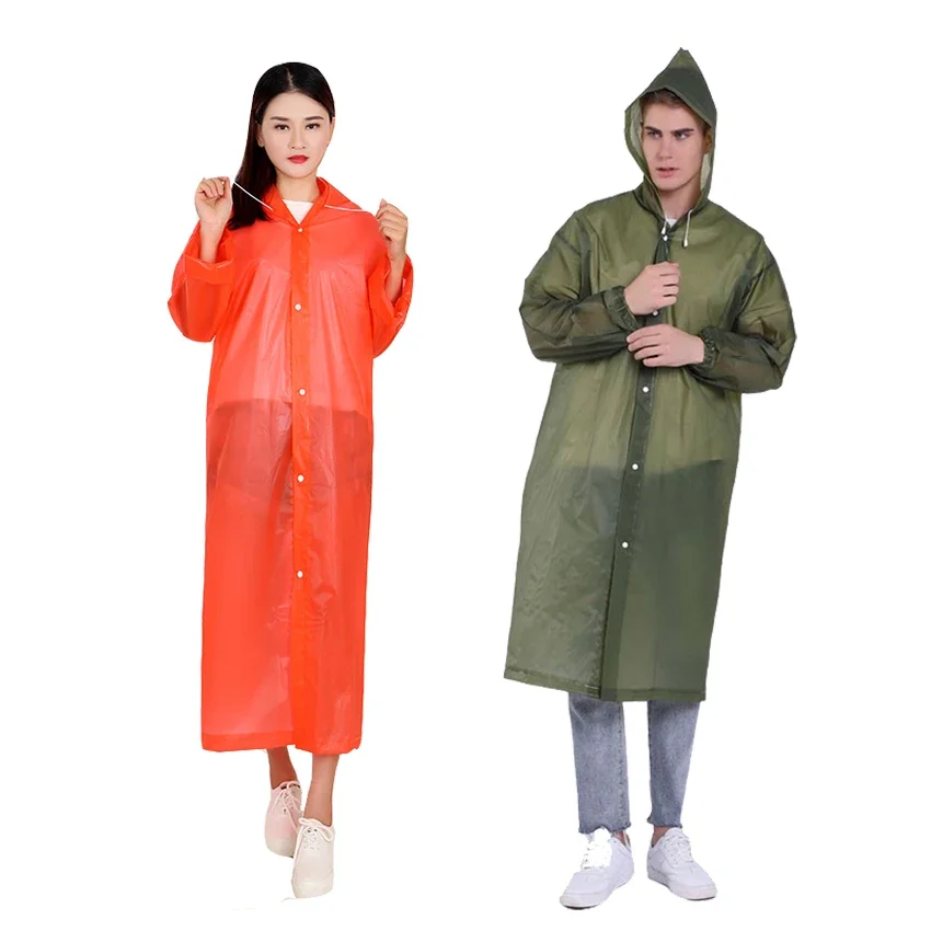 Customized Logo Raincoat for Men and Women, Reusable Outdoor Camping, Waterproof Raincoat, High Quality