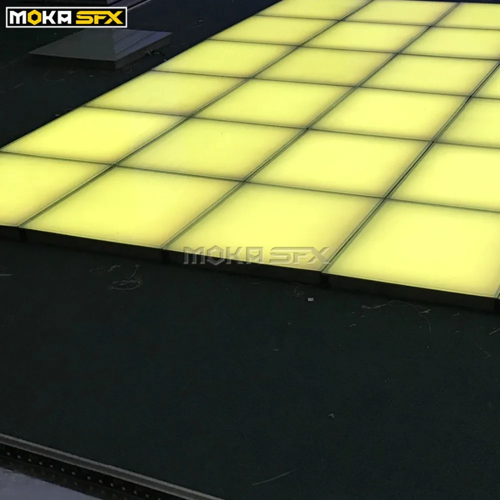 Imagem -06 - Piso Magnético para Dança Chão de Led Interativo 50x50cm Painel Led Dmx Antiderrapante Discoteca Piso de Azulejo para Show de Moda Casamento