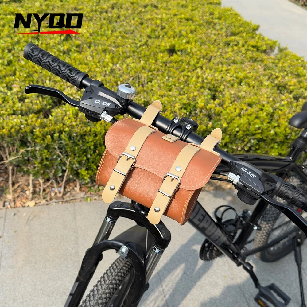 Mountain Bike Riding Front Beam Bag Electric Bike Retro Handlebar Bag Tail Hanging Bag Cycling Equipment자전거 가방BicycleAccessories