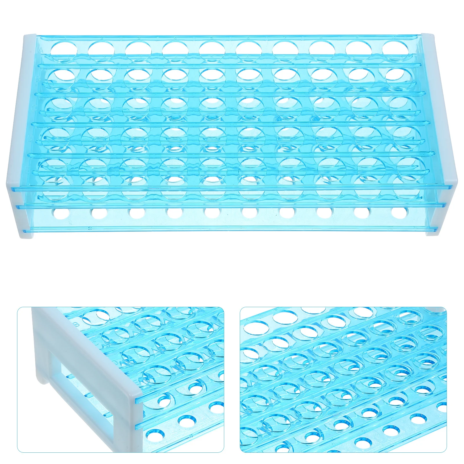 

2 Pcs Test Tube Rack Storage Holder Racks Tubes Stand Plastic Holders