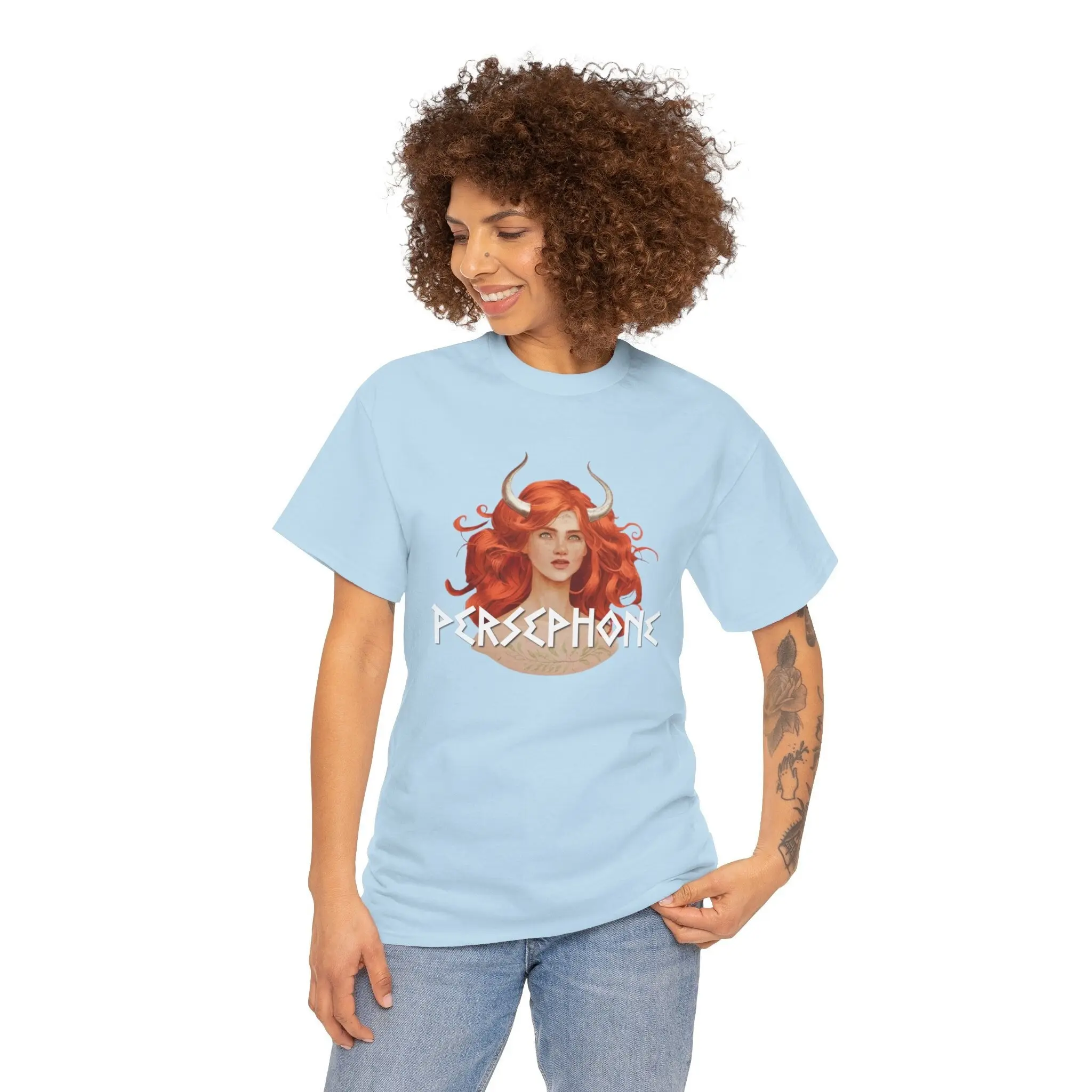 Persephone T-Shirt griechische Mythologie in Komfortfarben Göttin Vintage für Fans trendig