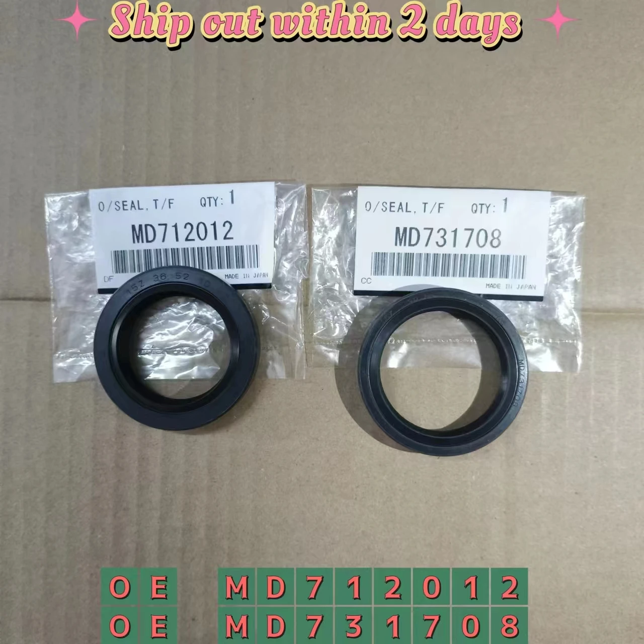 15Z 39.6 52 11 AE MD731708 T/F RR OUTPUT SHAFT OIL SEAL for MITSUBISHI L200 PAJERO MD712012 15Z 36 52 10 AE