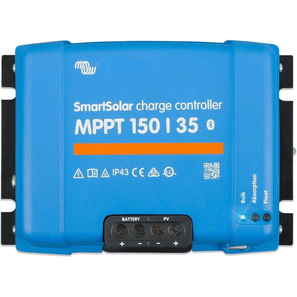 SmartSolar MPPT Solar Charge Controller (Bluetooth) - Charge Controllers for Solar Panels - 150V 35 amp 12/24/36/48-Volt