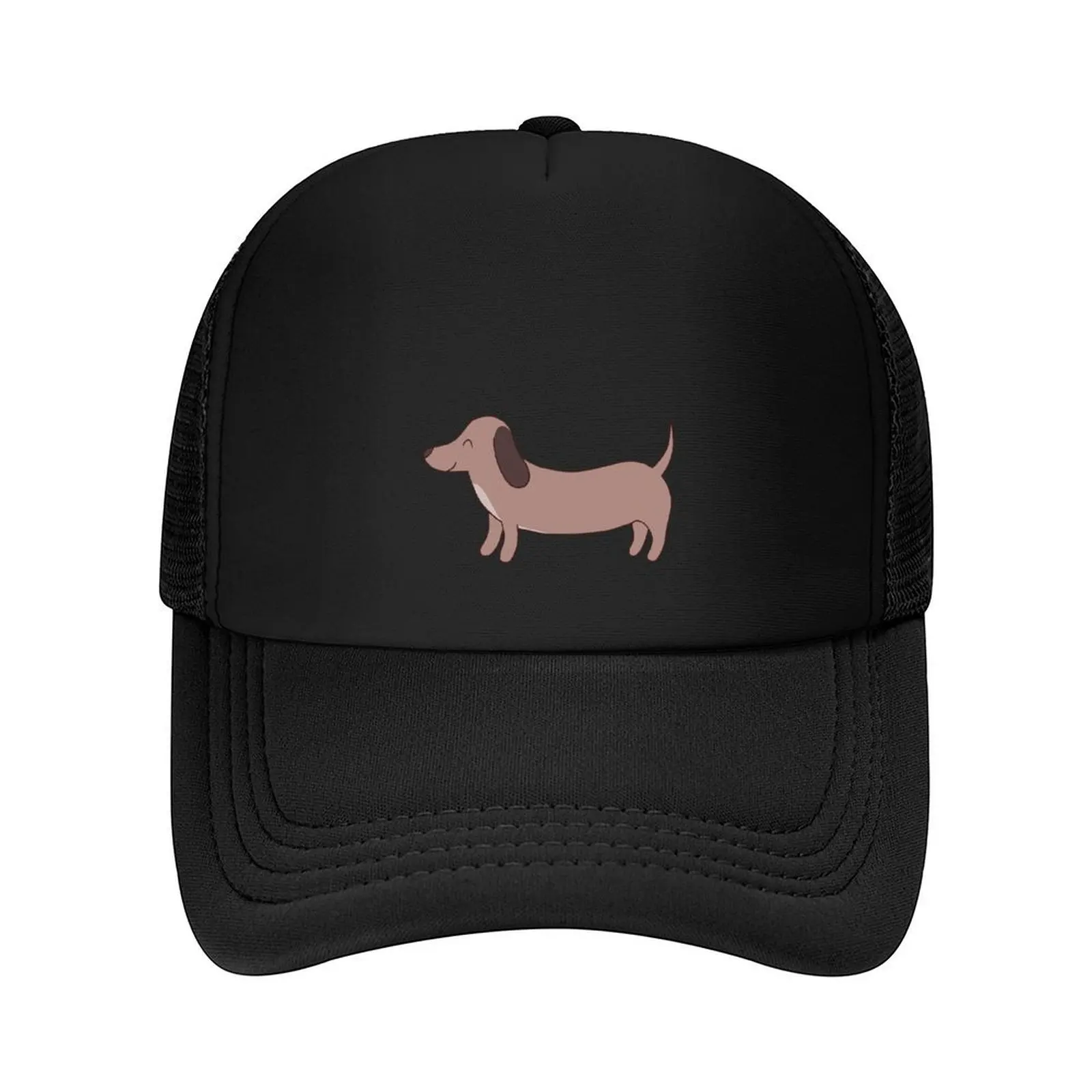 

Light Pink Dachshund Dog Paws Bones Pattern Baseball Cap Visor Anime hard hat custom caps Boy Women's