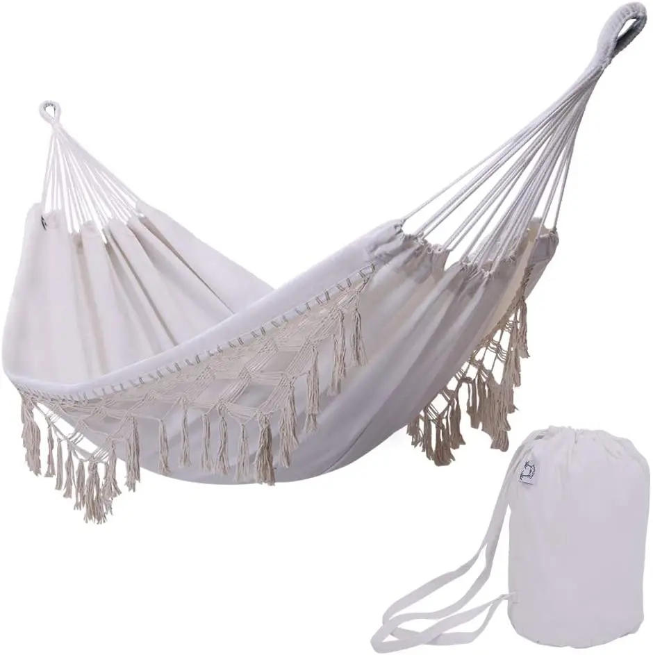 

Children Cat Hammock with Standing Chair Mexican Cradle Cotton Rope Swing with Z Base Outdoor Double