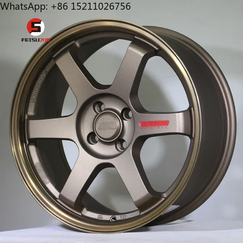 rin 4*100RAYS TE37SL 17*7.5 4*100 5*114.3 bronze alloy wheels for aftermarket JDM alloy rims wheels