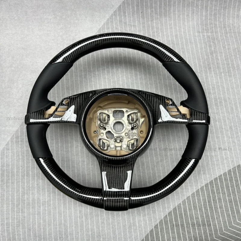 Suitable for Porsche car carbon fiber steering wheel assembly processing Macan Cayenne Panamera
