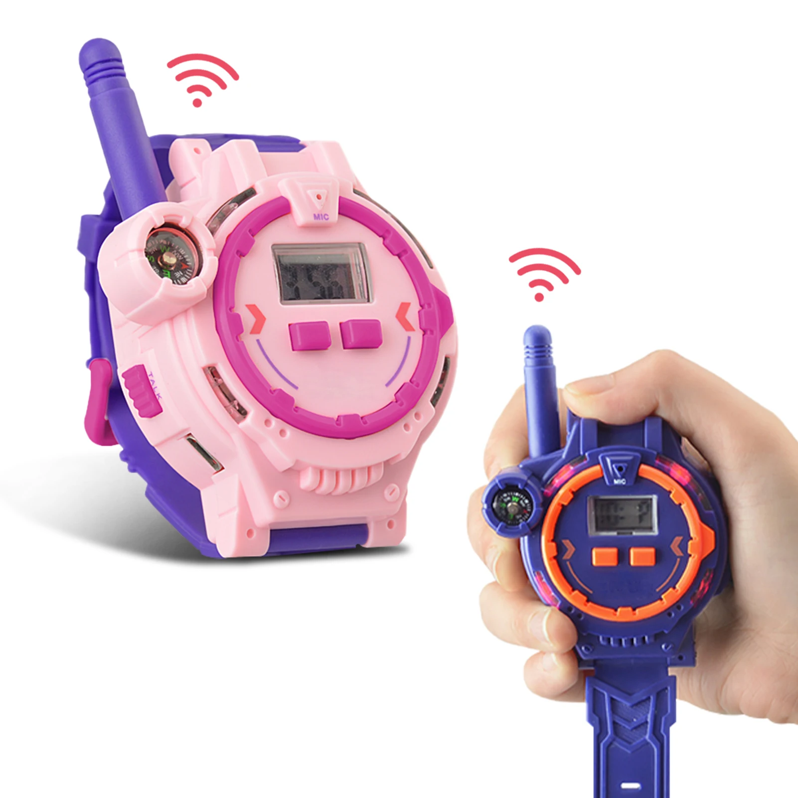 2 pacotes de walkie talkies para crianças, walky talky bidirecional, brinquedos de acampamento ao ar livre, presentes de aniversário para meninas e meninos de 4 a 12 anos