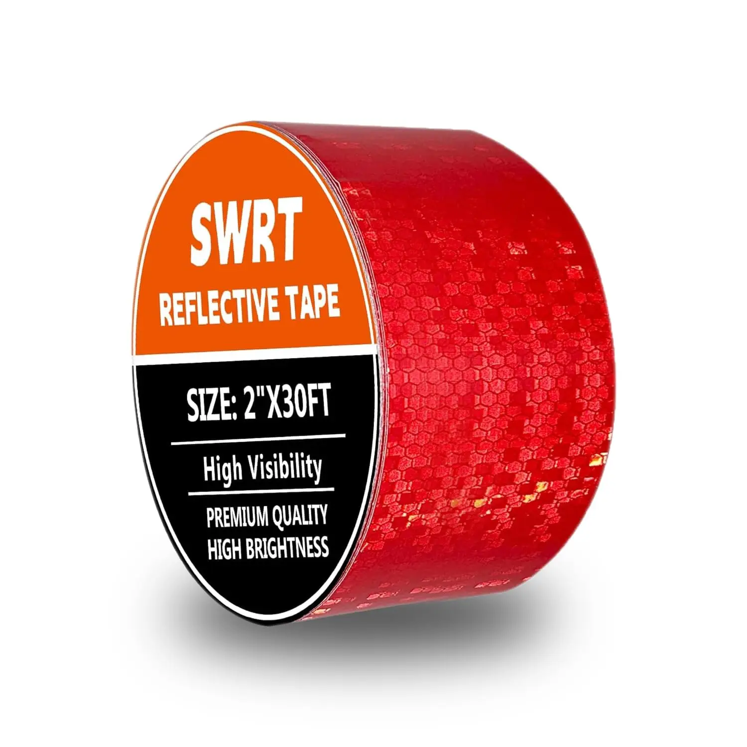 

Reflective Tape 2 Inch x 30 Feet Red Fade Resistant for Trailer Trucks Bike Safety Warning with Strong Adhesive