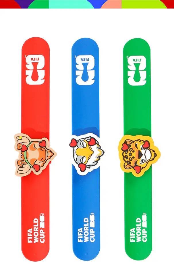FIFA 2026 World Cup Mascot Silicone Slap Bracelets Fashion