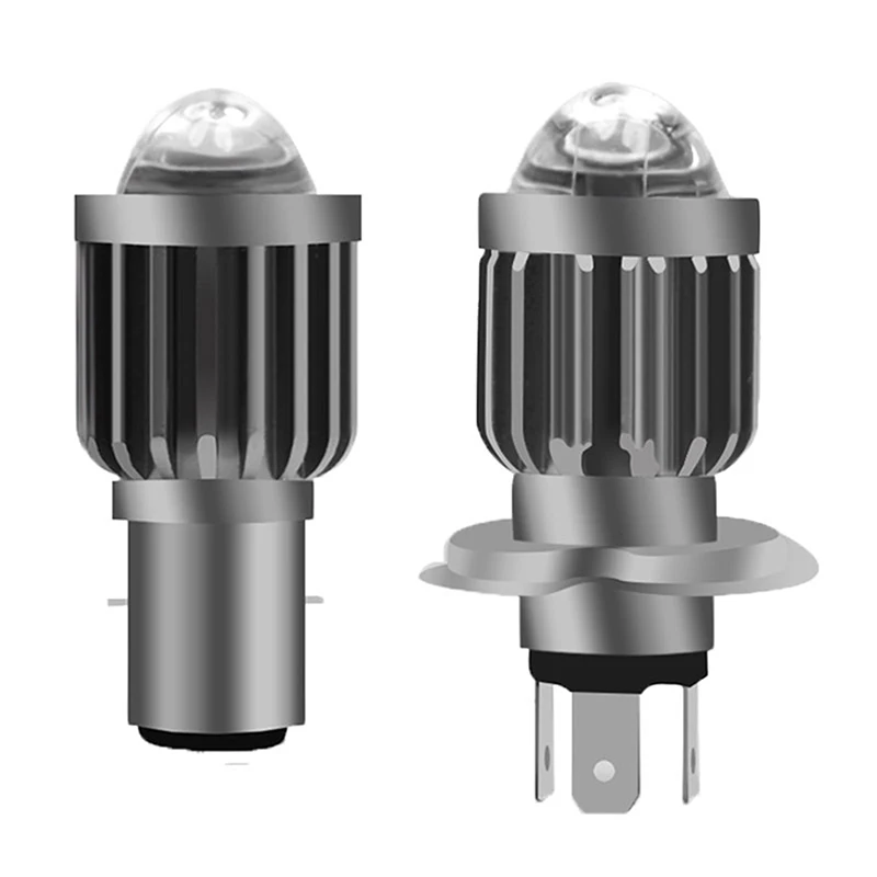 1Pcs CSP 10000Lm H4 LED Moto BA20D LED Moto Motorcycle Headlight Bulbs Lens Yellow Hi Lo Lamp Motorbike Headlight Lamp