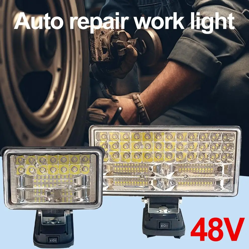 

High Brightness LED Work Light IP67 Waterproof ABS Adjustable Compatible Port Stand Charging Battery Dual Mode USB Metal V5S2