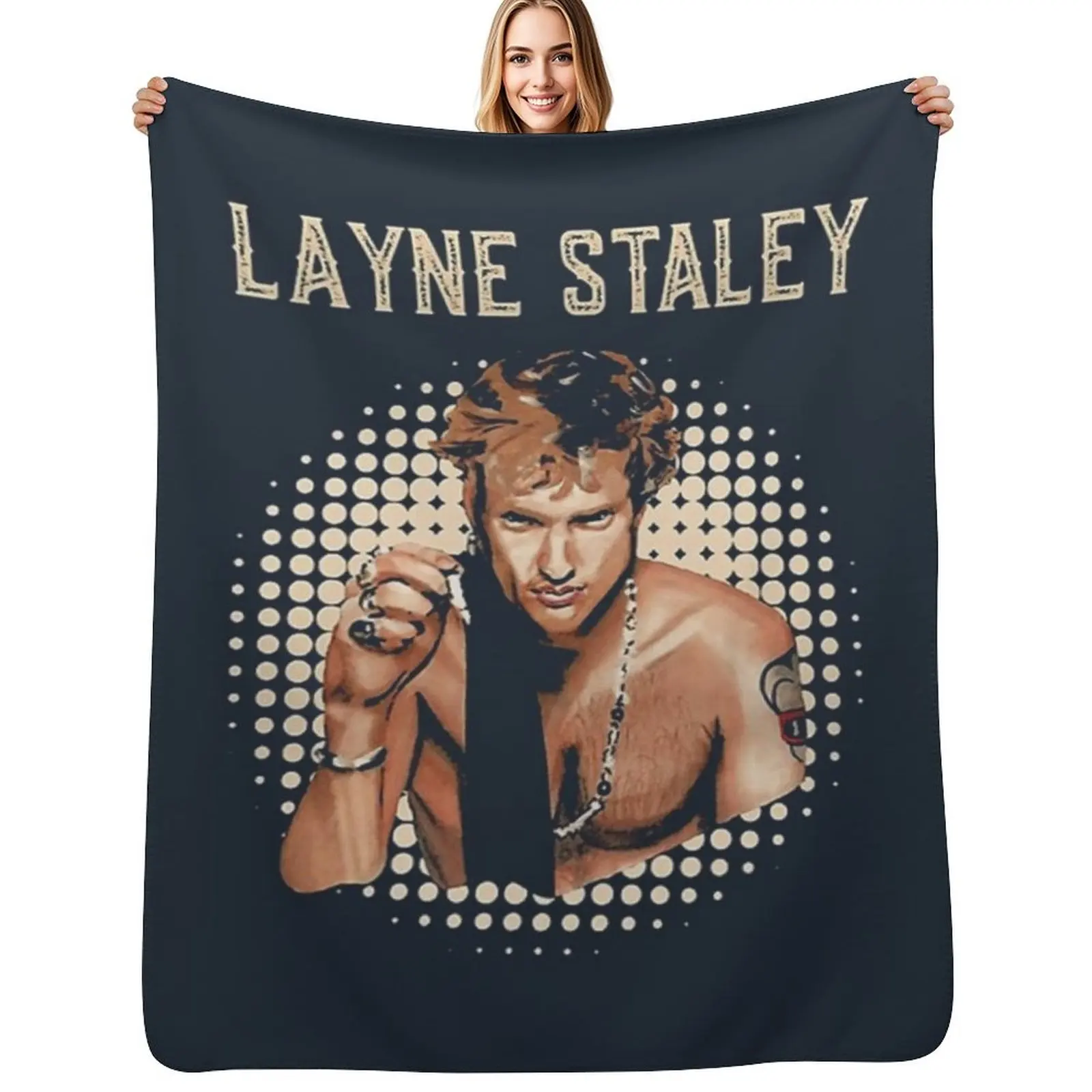 

LAYNE STALEY Throw Blanket Lightweight Warm Blanket for Travel Camping