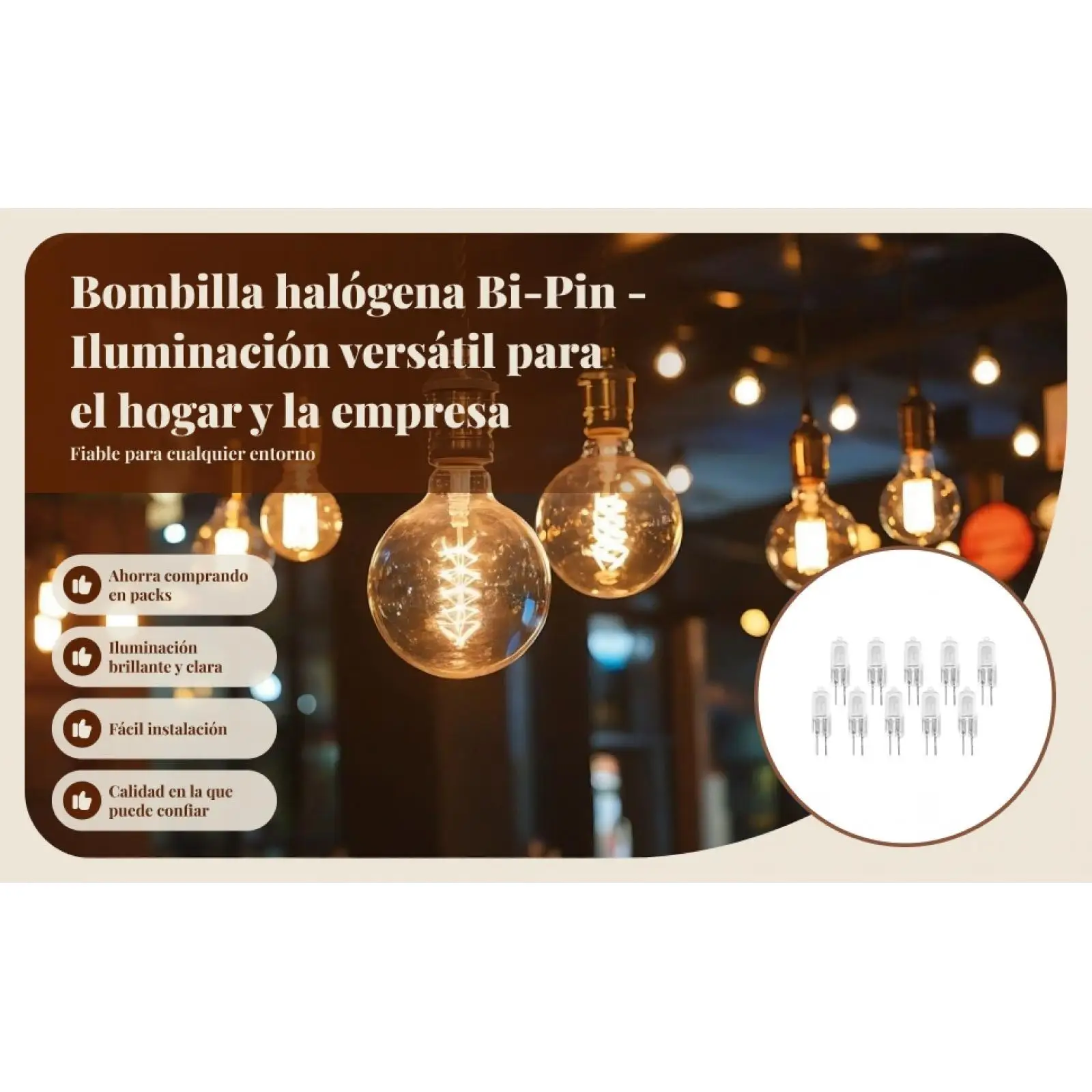 

10Pcs G4 12V 20W Halogen lbs Lamps light Capsule Long Life Warm White