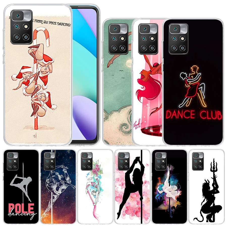 Pole Dancer Dancing Soft Cover for Redmi 12 12C 10 10A 10C 9 9A 9C 9T Print Phone Case 8 8A 7 7A K20 6 Pro 6A S2 K40 Pattern Coq