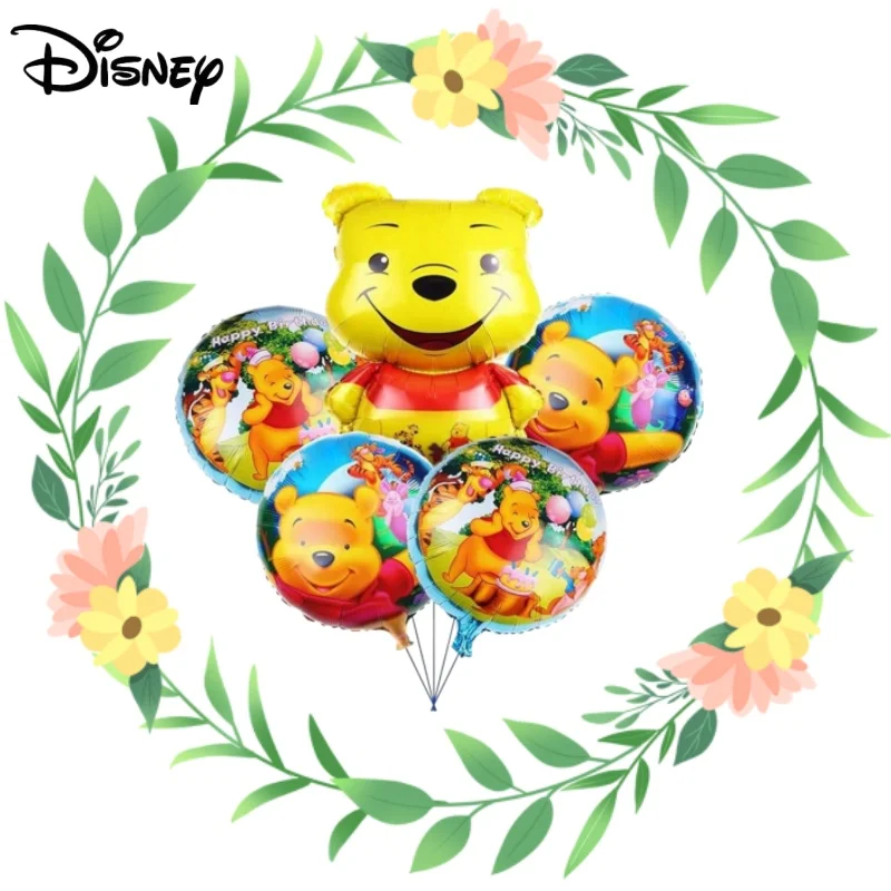 

Кавайный медведь-пух, вечерние воздушные шары, классические мультяшные тематические украшения для вечеринки, детский душ, детский день рождения для мальчиков, рождественские игрушки, подарки