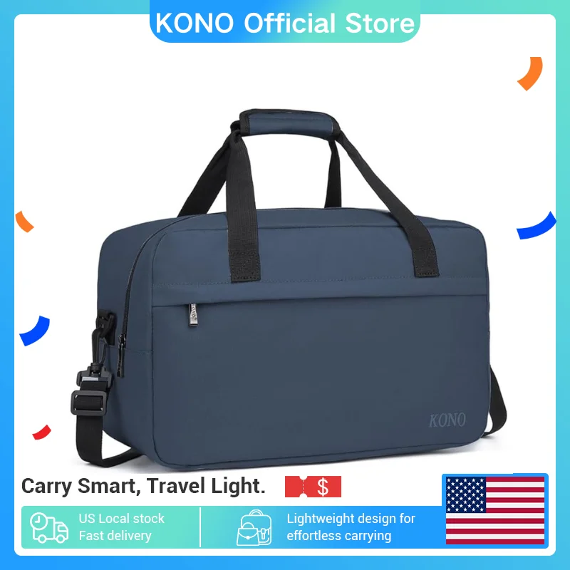 

Kono Cabin Bag 40x20x25 for Ryanair Underseat Carry On Hand Luggage Bag Travel Duffel 20L