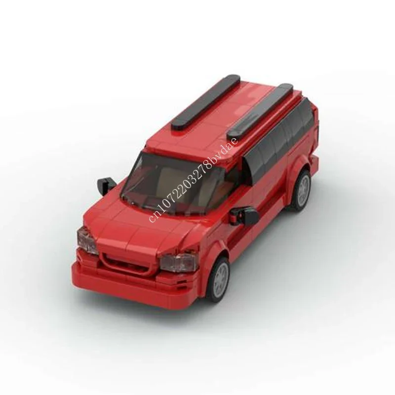 MOC Speed Champions City Car décennie s de Construction pour Enfants, Modèle de Véhicule Commercial Économique, Briques, Assemblage DIY, Jouets Cadeaux de Vacances