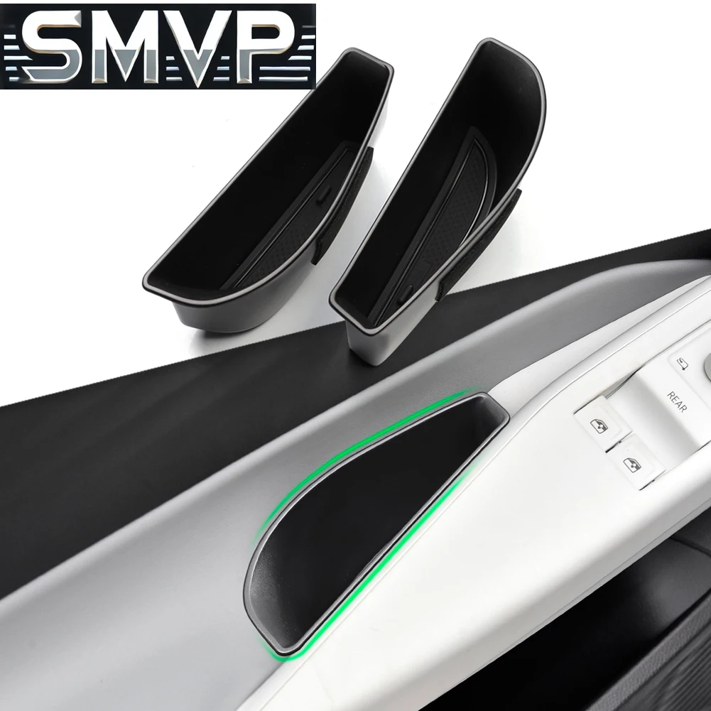 يصلح لشركة فولكس فاجن ID.4 ID4 ID 4 مقبض باب السيارة صندوق تخزين الباب مسند الذراع حامل صينية المنظم اكسسوارات ترتيب #2