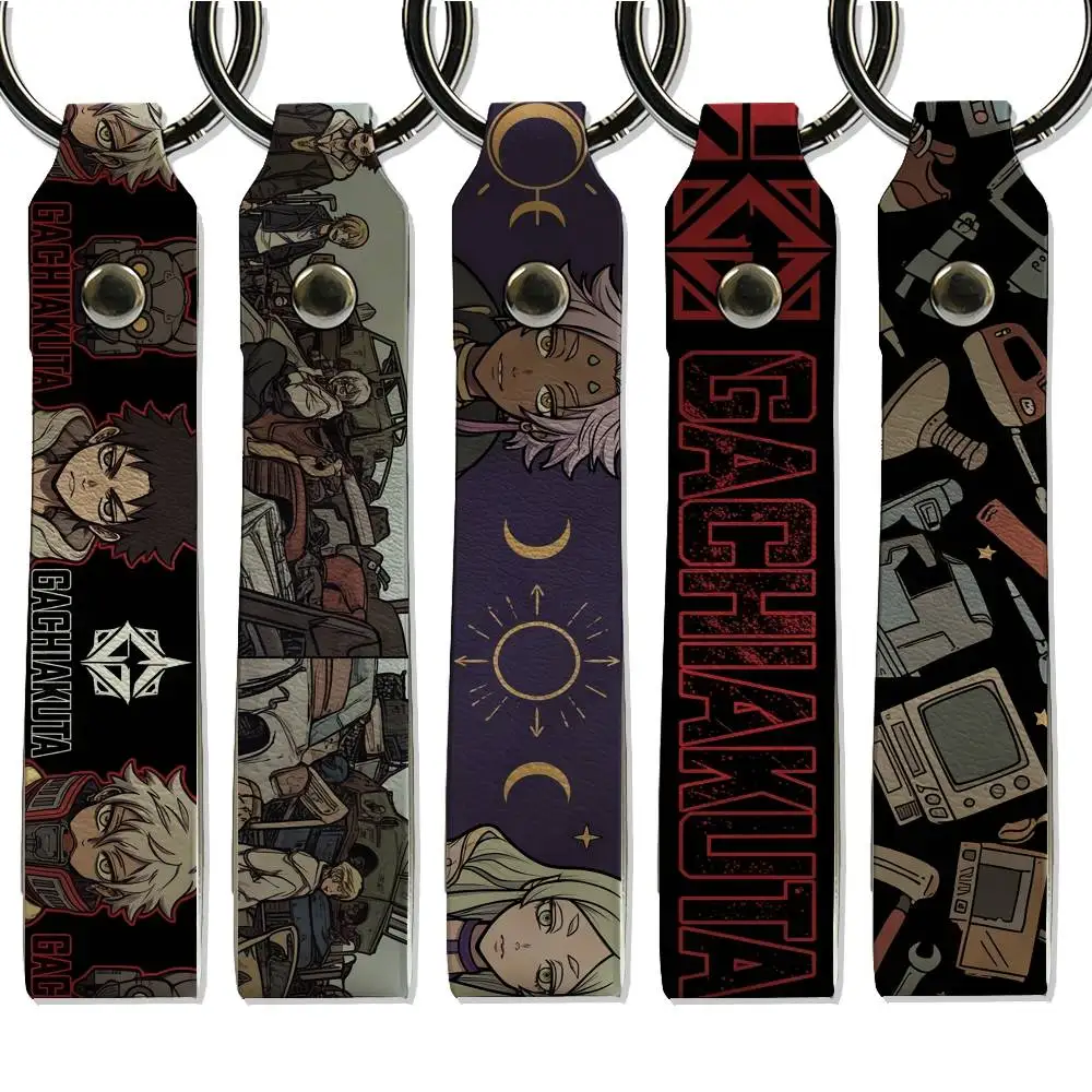 Anime Gachiakuta Simple Keychain Lightweight Key Ring Backpack Charm Card Holder