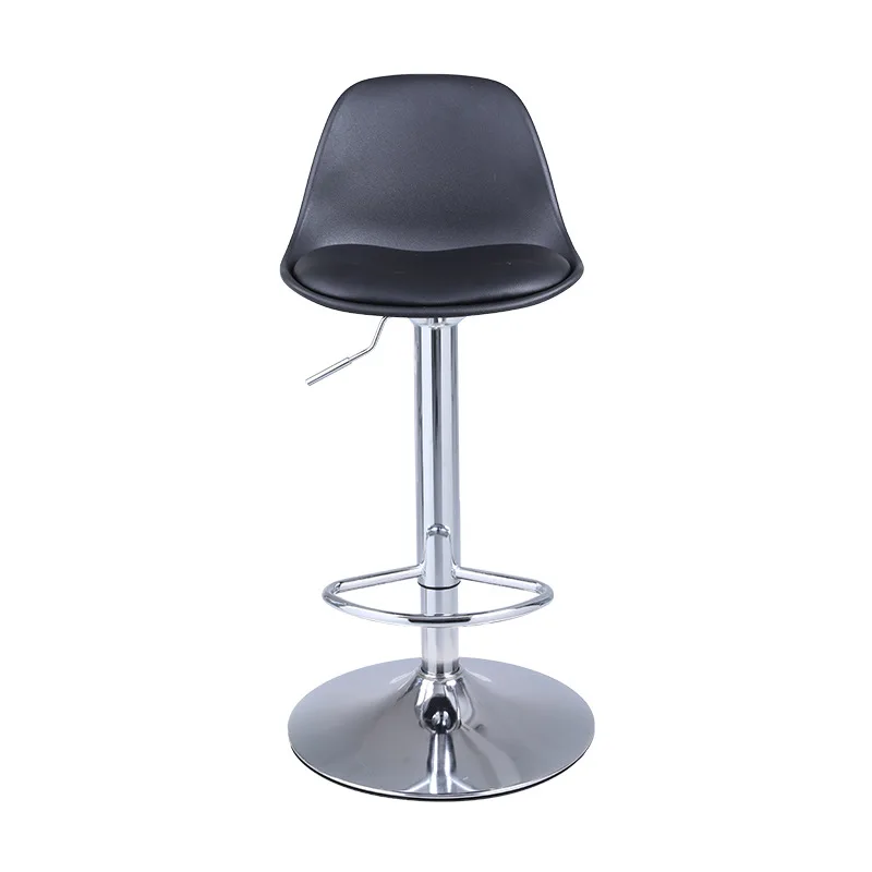 

Modern American Style Bar Stool Chair High Dining Furniture with Adjustable Handle Metal Frame Import Modern Bar Chair