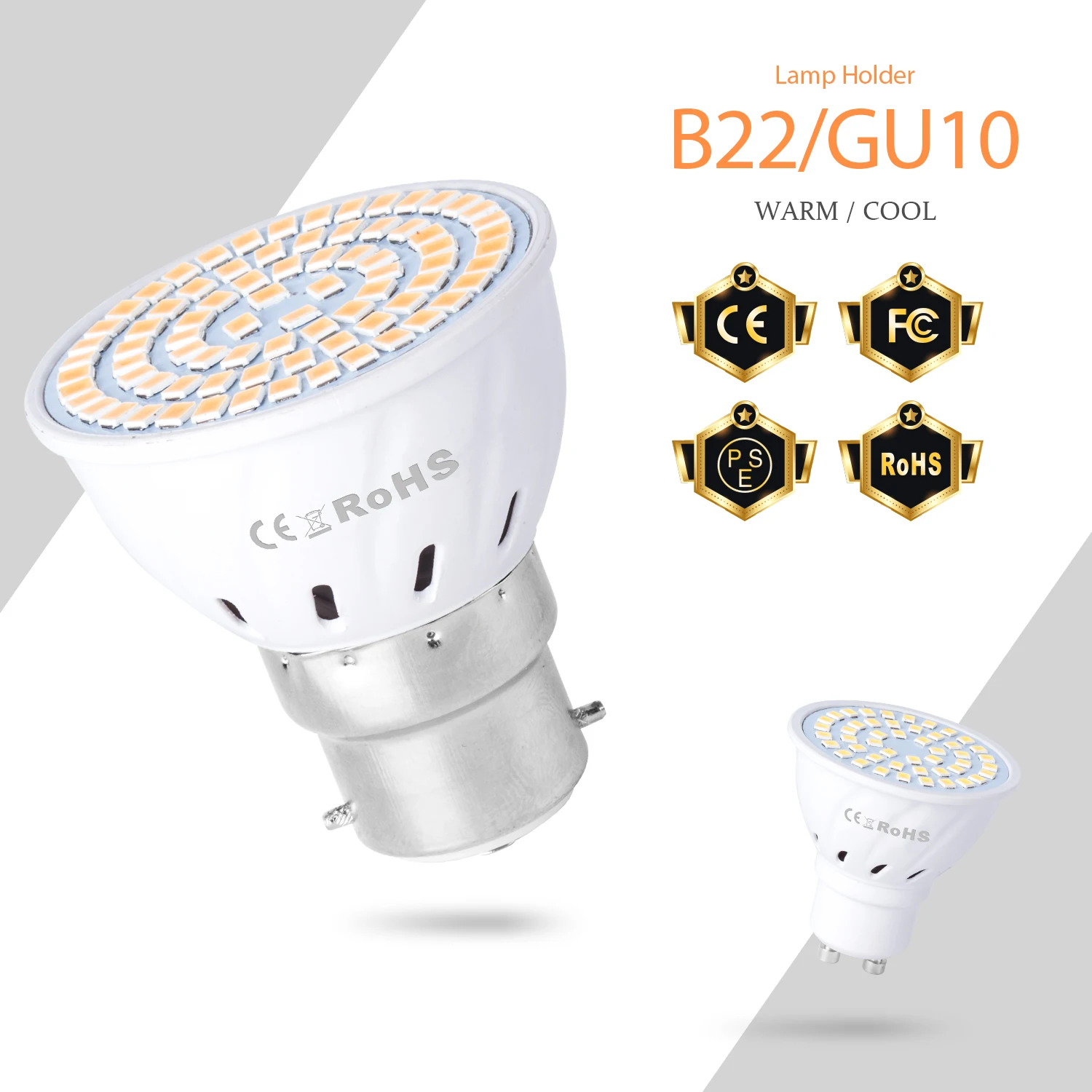 

220V LED Spotlight GU10 Corn Light E27 Lamp E14 Light Bulb B22 Bombilla Candle Lamp Led Lampara MR16 Led Table Light For Home