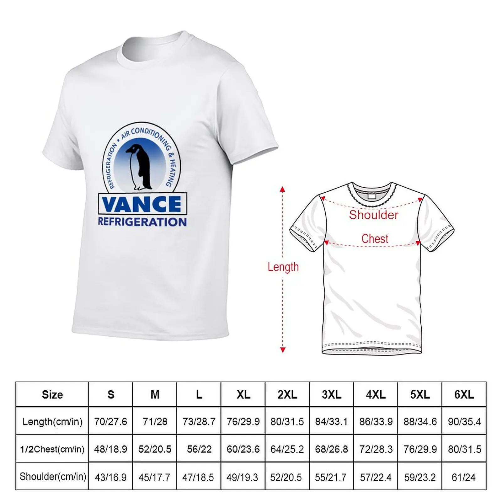 New Vance Refrigeration T-Shirt animal print shirt for boys black t shirt cute tops kawaii clothes t shirts for men graphic