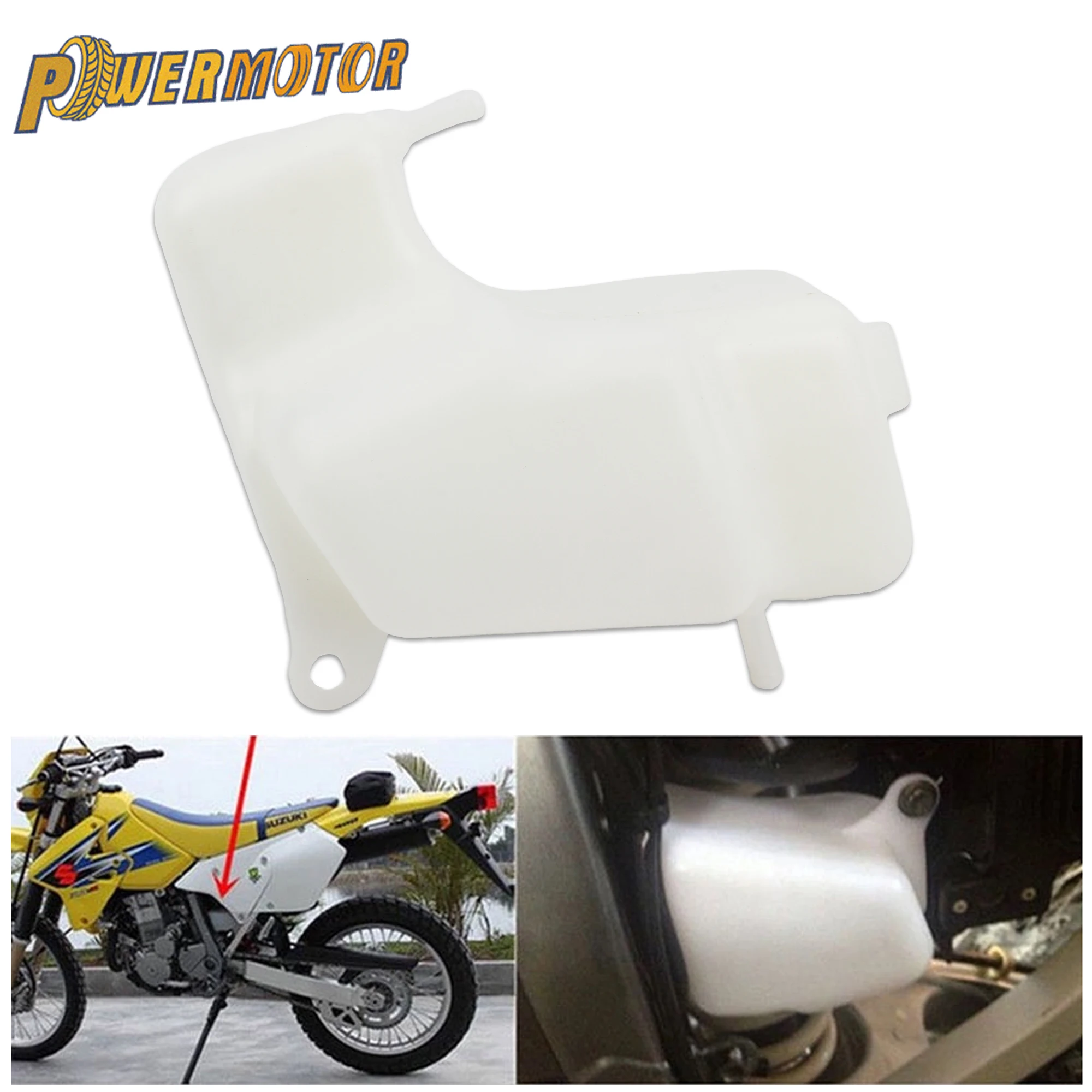 

For Suzuki DRZ400 DRZ400S Motorcycle Parts Tank Radiator Water Bottle Coolant Reservoir Plastic For Cool Down Engine