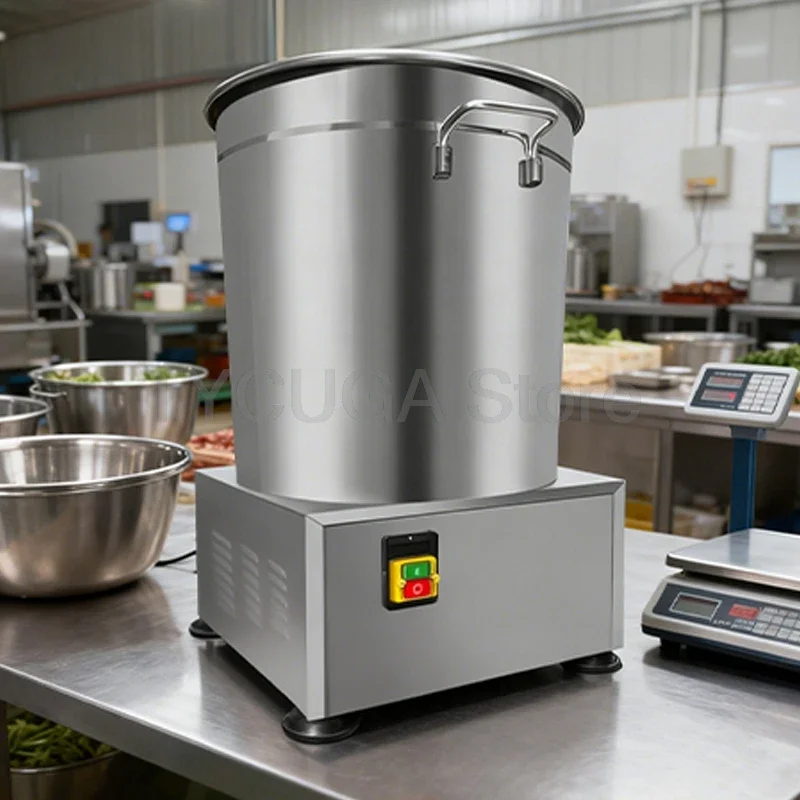 [Best-selling] Commercial Vegetable Dehydrator Machine Stainless Steel Centrifugal Dryer Hotel Kitchen Spin Dryer Machine Food P