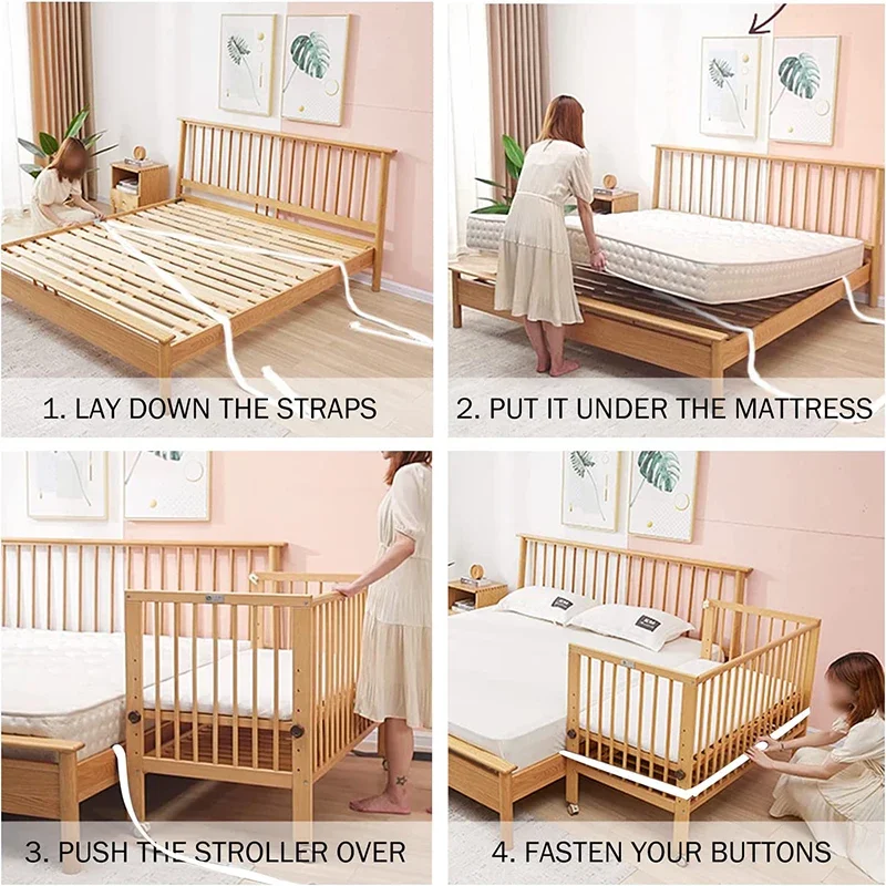 Bed Connector Mattress Strap Belt Sheet Baby Fixing Fasteners Holder Crib Bridge Ropes Straps Twin Connecting Twins Fixation