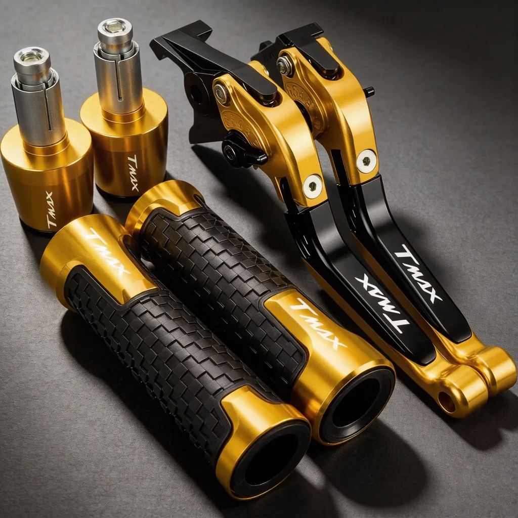 

For YAMAHA TMAX500 TMAX530 2001 -2006 2007 Motorcycle Clutch Lever Brake Levers Moto Handlebar Handle Hand Grips Ends Cap