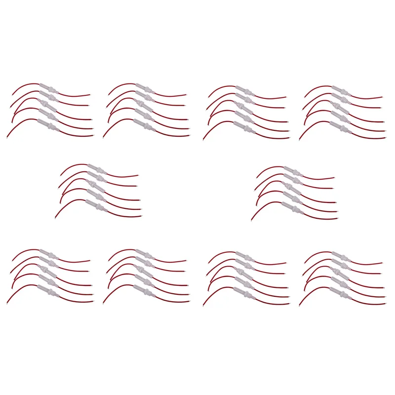 

FAST-Red Wire White Screw Type Cap Inline 6Mm X 30Mm Tube Fuse Holder 50Pcs