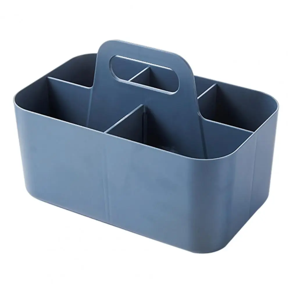 

Makeup Organizer Box Convenient with Handle Burr Free Desktop Storage Box Cosmetic Stationery Organizer Home Supplies