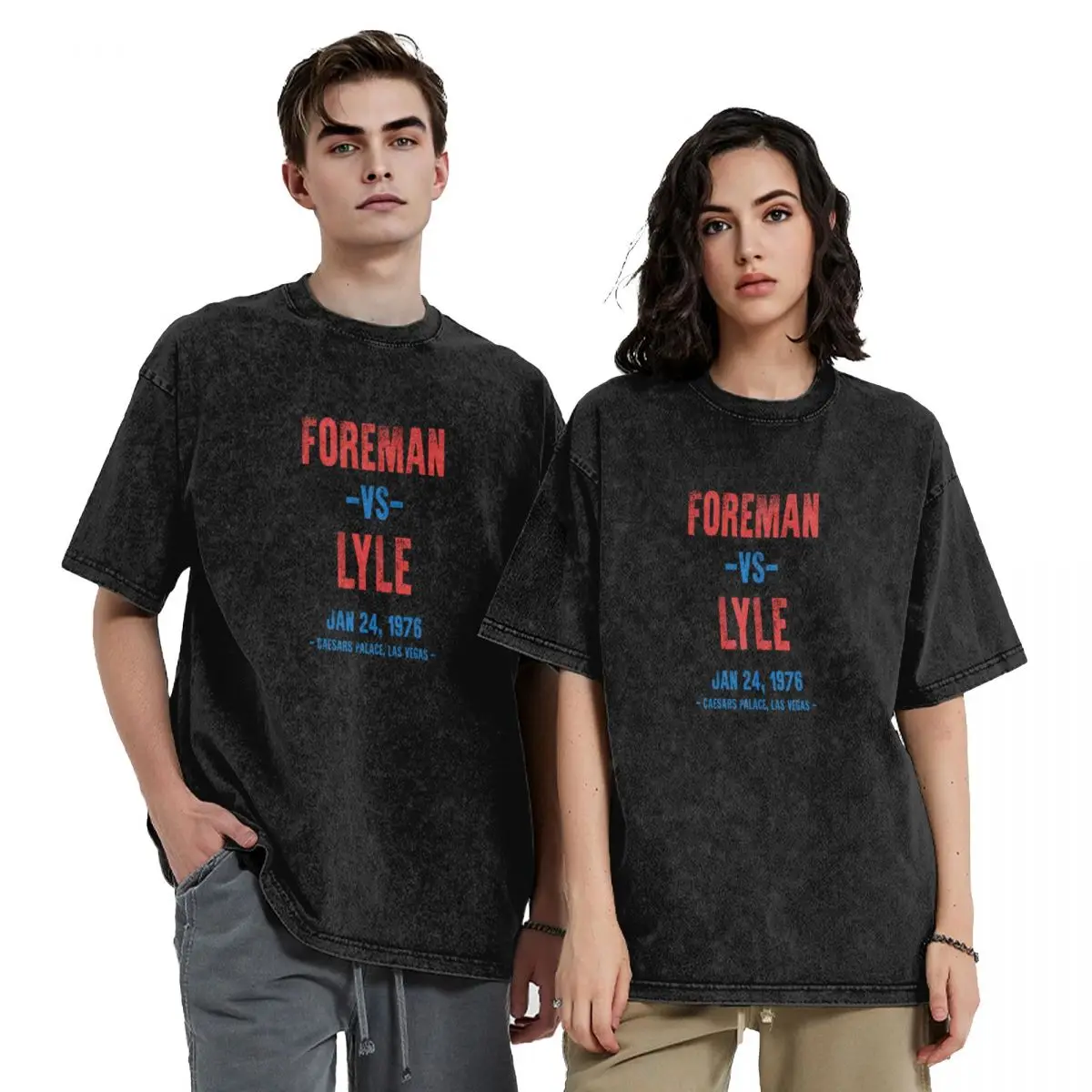 

Foreman vs Lyle T-Shirt designer shirts customs cotton man t-shirts mens cotton t shirts