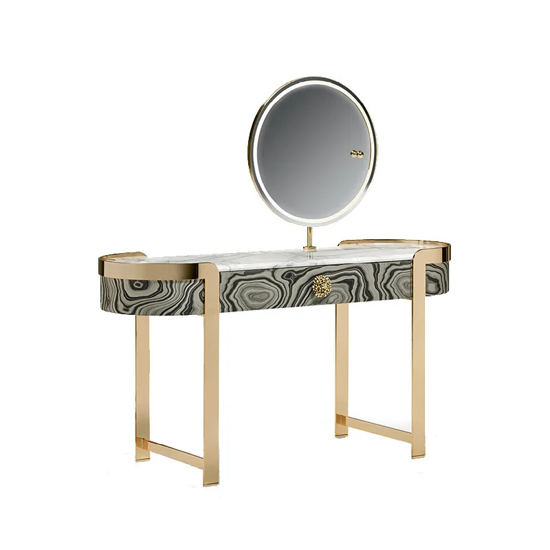 

Italian light luxury dresser designer villa luxury bedroom home marble dressing table