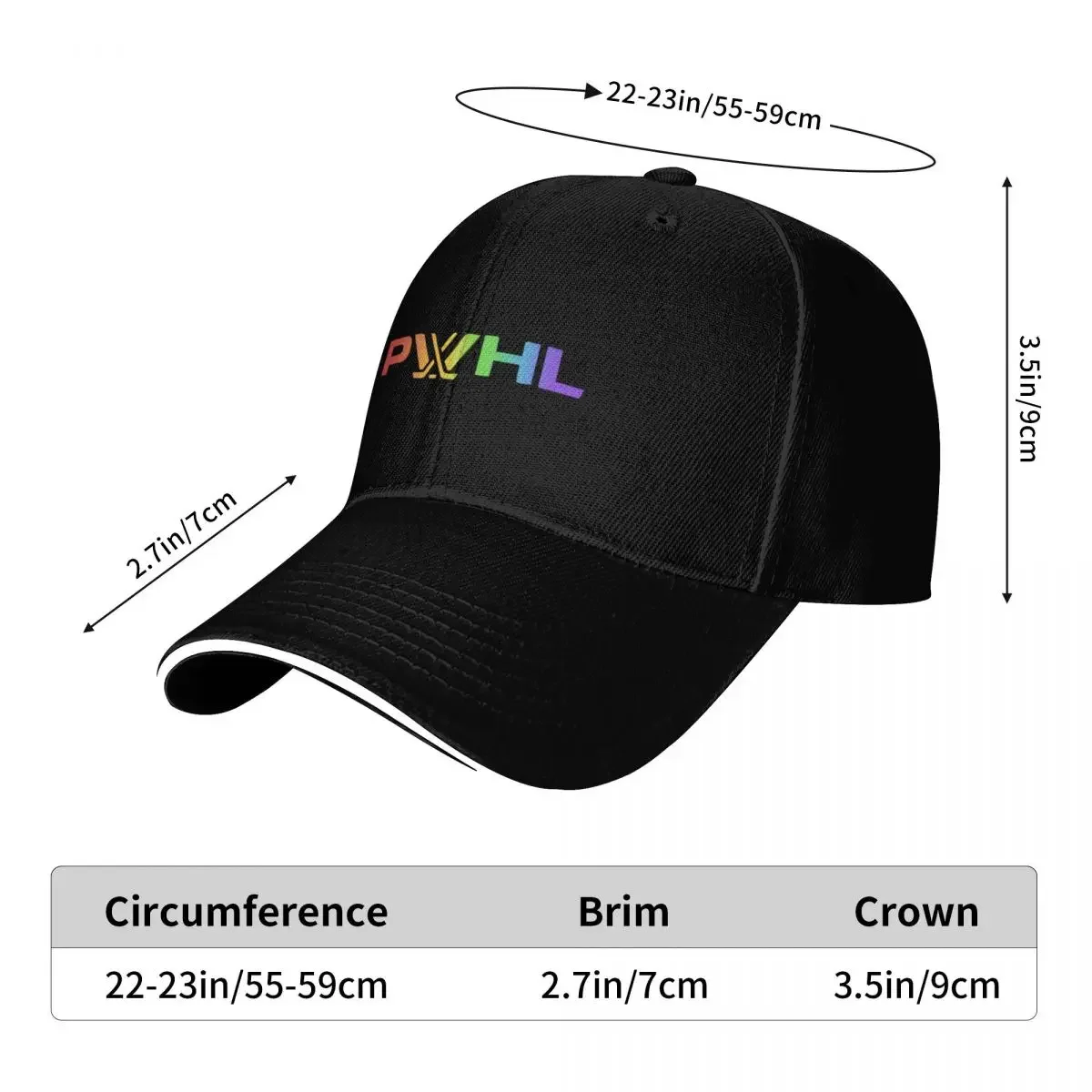 Pride Pwhl logo Baseball Cap New In Hat sun hat Golf Wear Military Cap Man Golf Women Men's