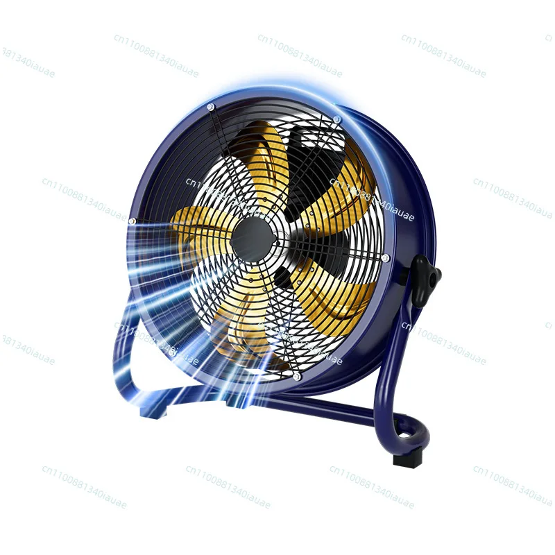 Industrial Floor Fan, Powerful Airflow, Household Electric, Powerful High-power Factory Workshop Commercial Cylindrical Floor