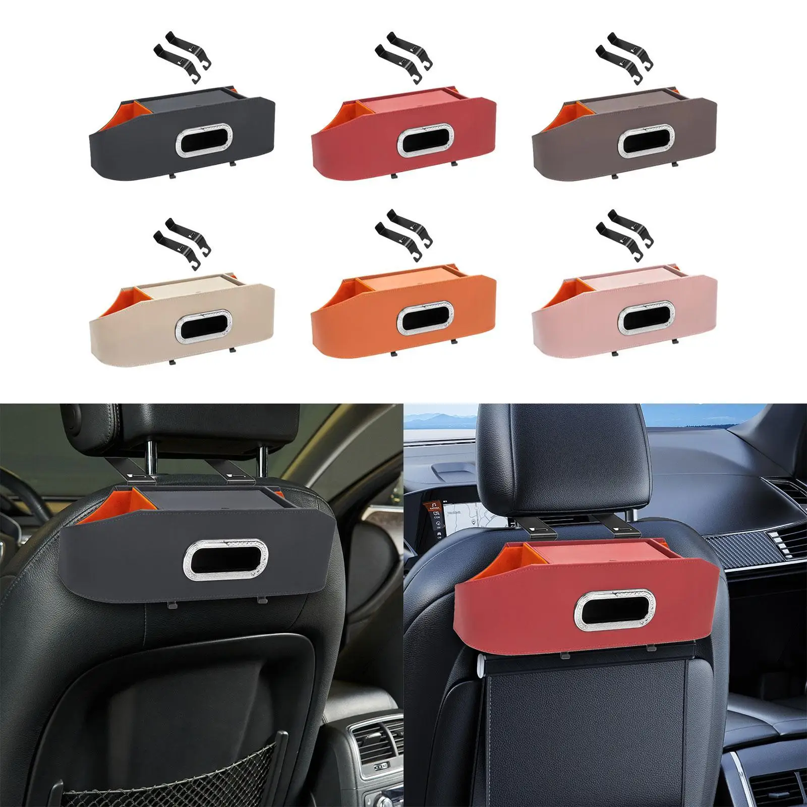 Car Backseat Organizer with Cup Holder Gifts Large Capacity Car Storage Bag image 2