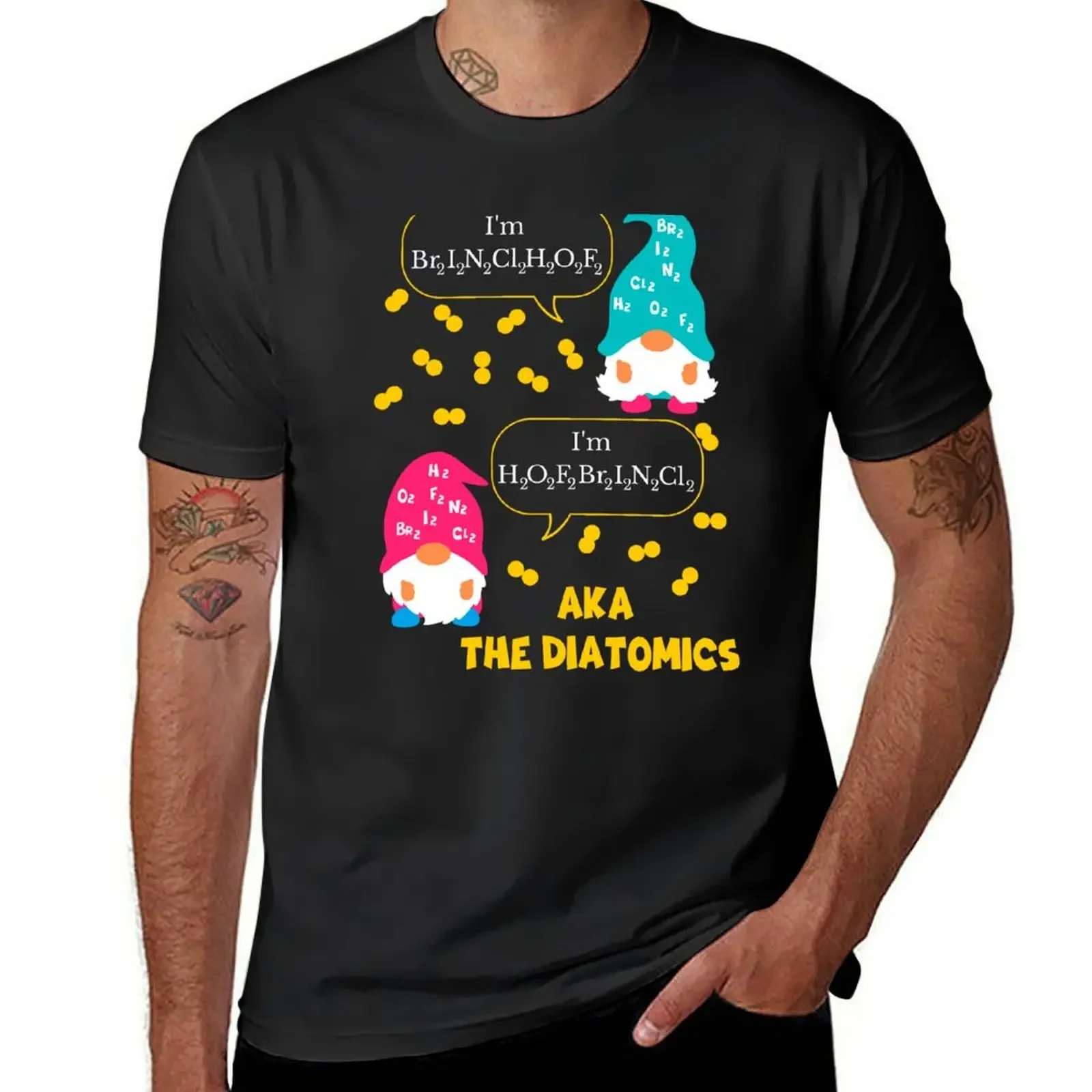 Chemistry The Diatomic Molecules T-Shirt vintage anime shirt graphic t shirt vintage cheap stuff mens white t shirts